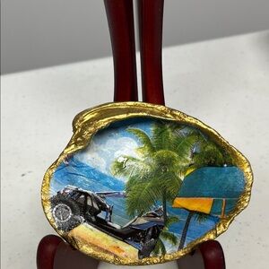 Beach 4 Wheeler Trinket Shell Dish